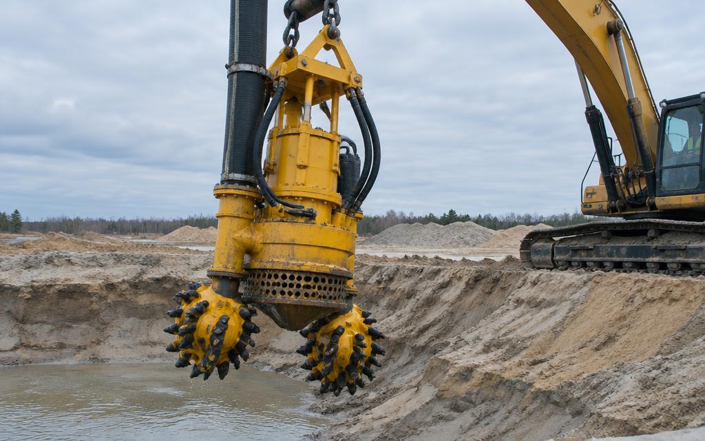 Submersible dredge pump